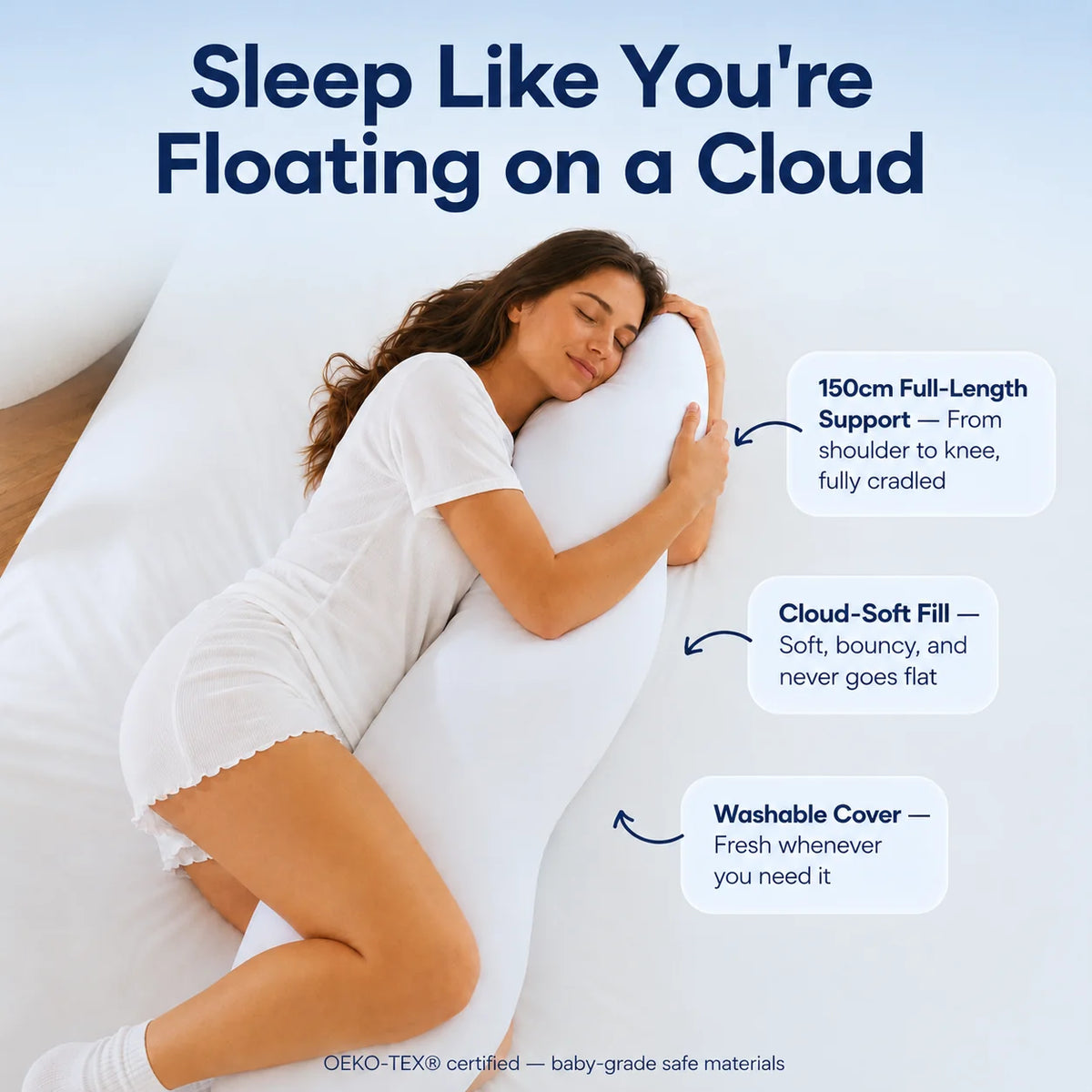 CloudHug - Cooling Full-Body Pillow