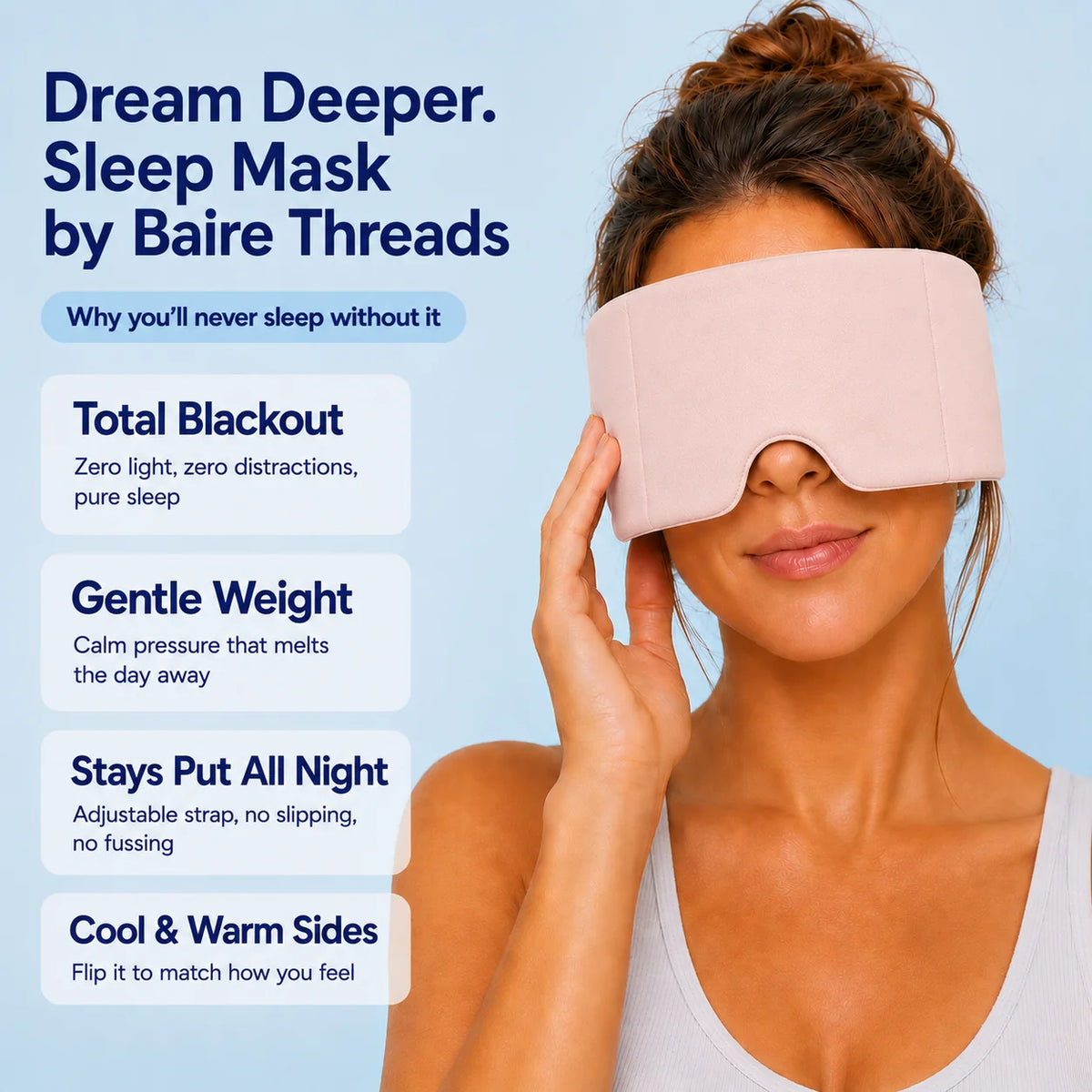 CloudDream Adjustable Weighted Eye Mask